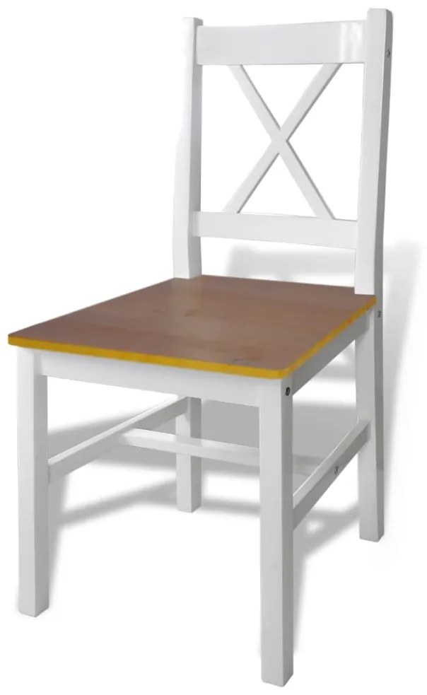 Conjunto de jantar 5 pcs castanho e branco