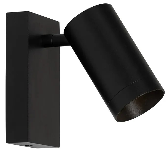 Candeeiro de Parede Inteligente Preto Ajustável com Interruptor Incl. Wifi GU10 50mm - Jeana Luxe