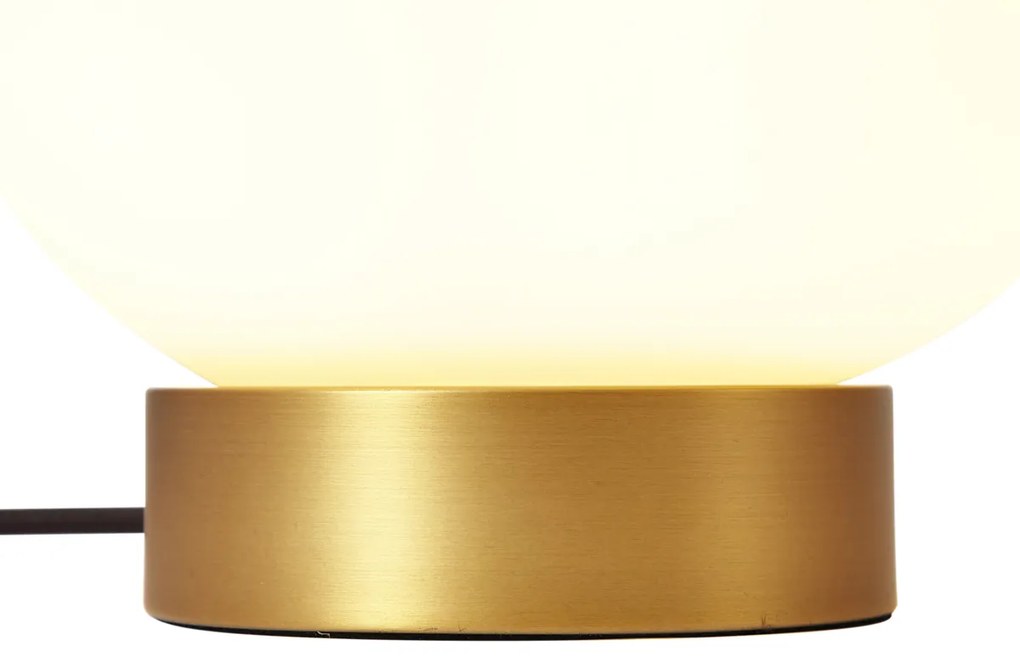 Candeeiro de Mesa Design Latão com Vidro Opal - Sally