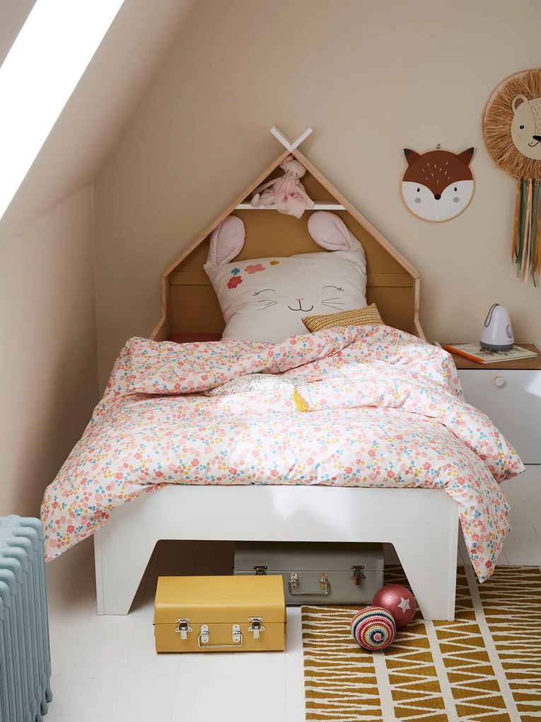Cama evolutiva Montessori, para criança, tema Tipi groen geel