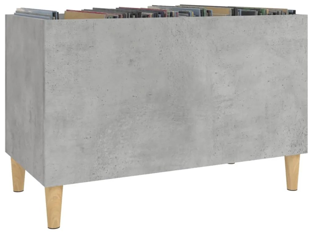 Armário p/ discos 74,5x38x48 cm derivados madeira cinza-cimento