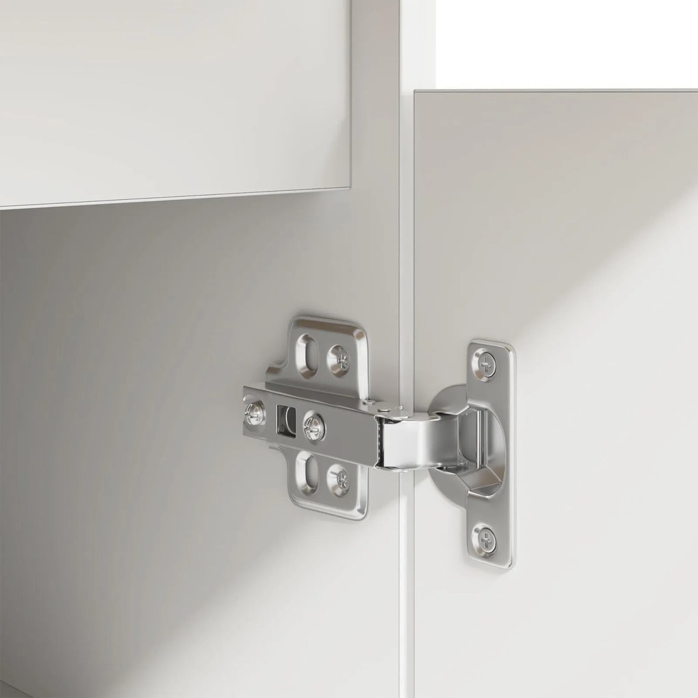 Mesa vidaXL Branca 140x49x76 cm Madeira engenheirada