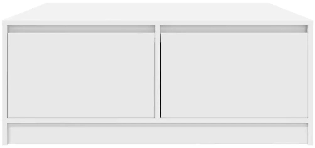 Mesa de centro com gavetas 100x100x40 cm branco