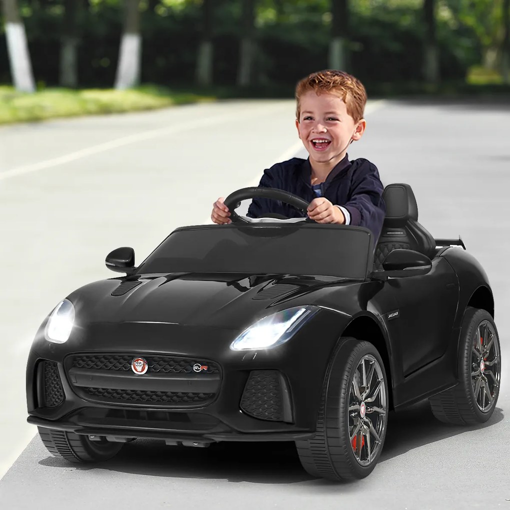 Carro elétrico infantil com histórias, música, buzina, faróis e controle remoto Marine