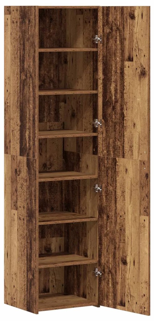 vidaXL Buffê 2 pcs Madeira antiga 45 x 42,5 x 185 cm