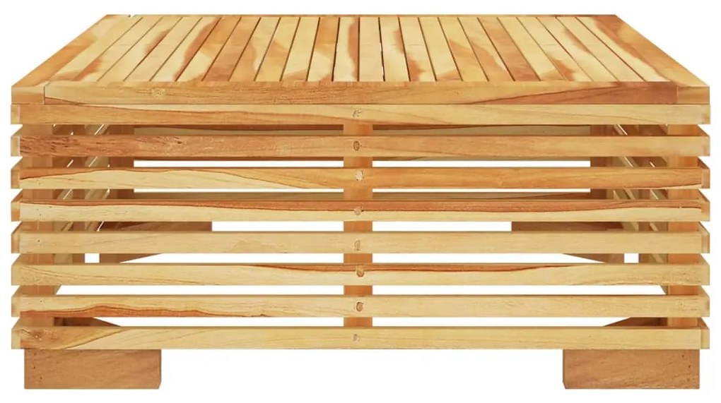 2 pcs conjunto lounge de jardim madeira de teca maciça