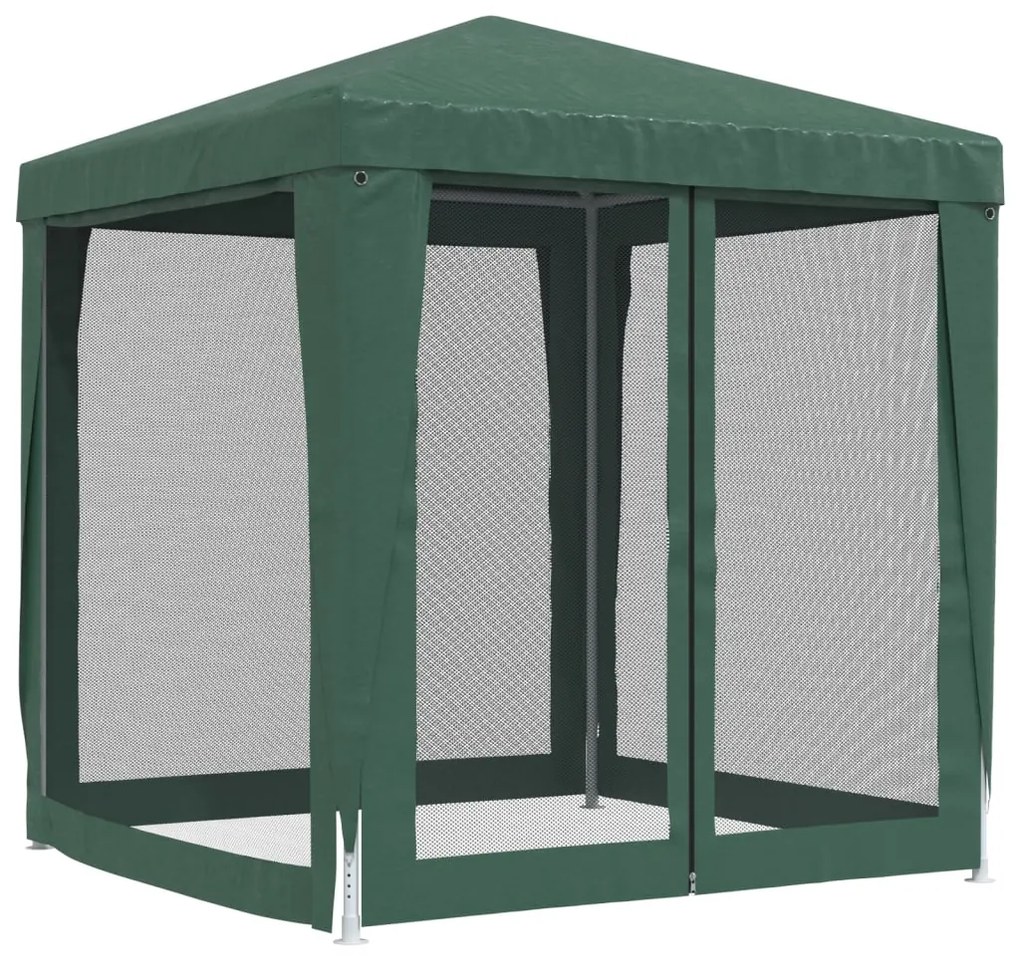 Tenda p/ festas c/ 4 paredes laterais em malha 2x2 m PEAD verde