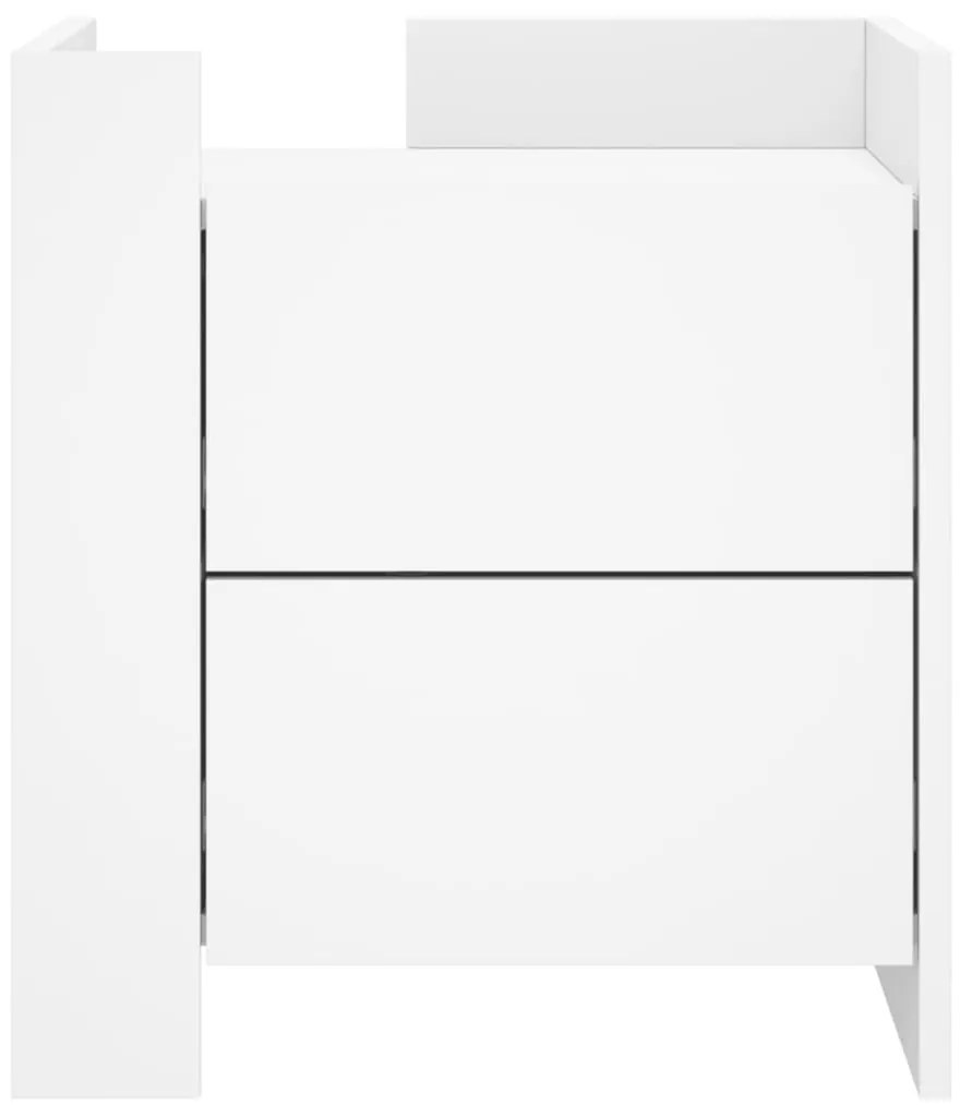 Mesa cabeceira 45x50x50 cm derivados de madeira branco