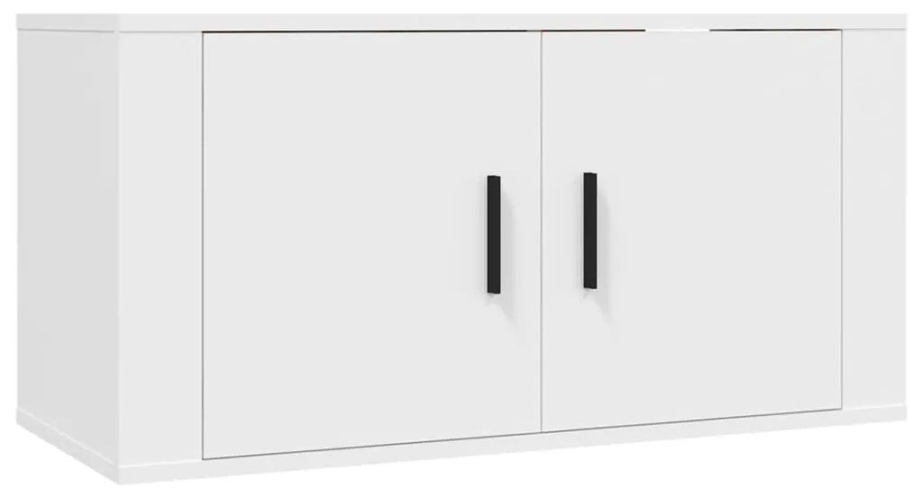 Móveis de TV de parede 3 pcs 80x34,5x40 cm branco