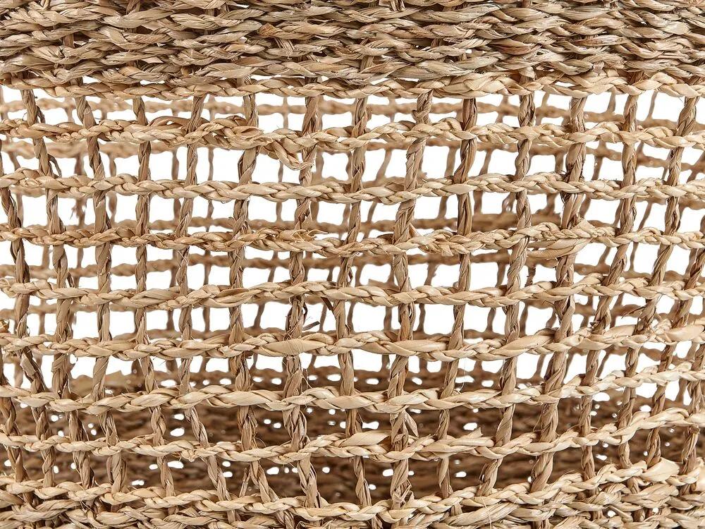 Conjunto de 2 cestas em fibra de algas cor natural AROWANA Beliani