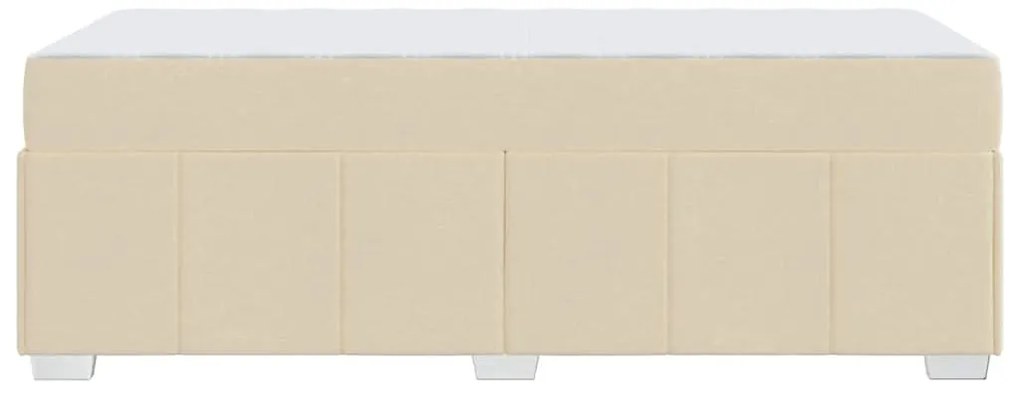 Estrutura da Cama Creme 90 x 190 cm tecido