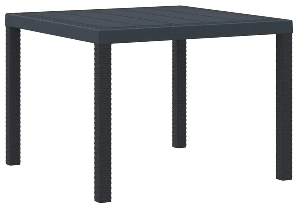 Conjunto de Jantar de Jardim 3 pcs Antracite 100 x 100 x 73 cm