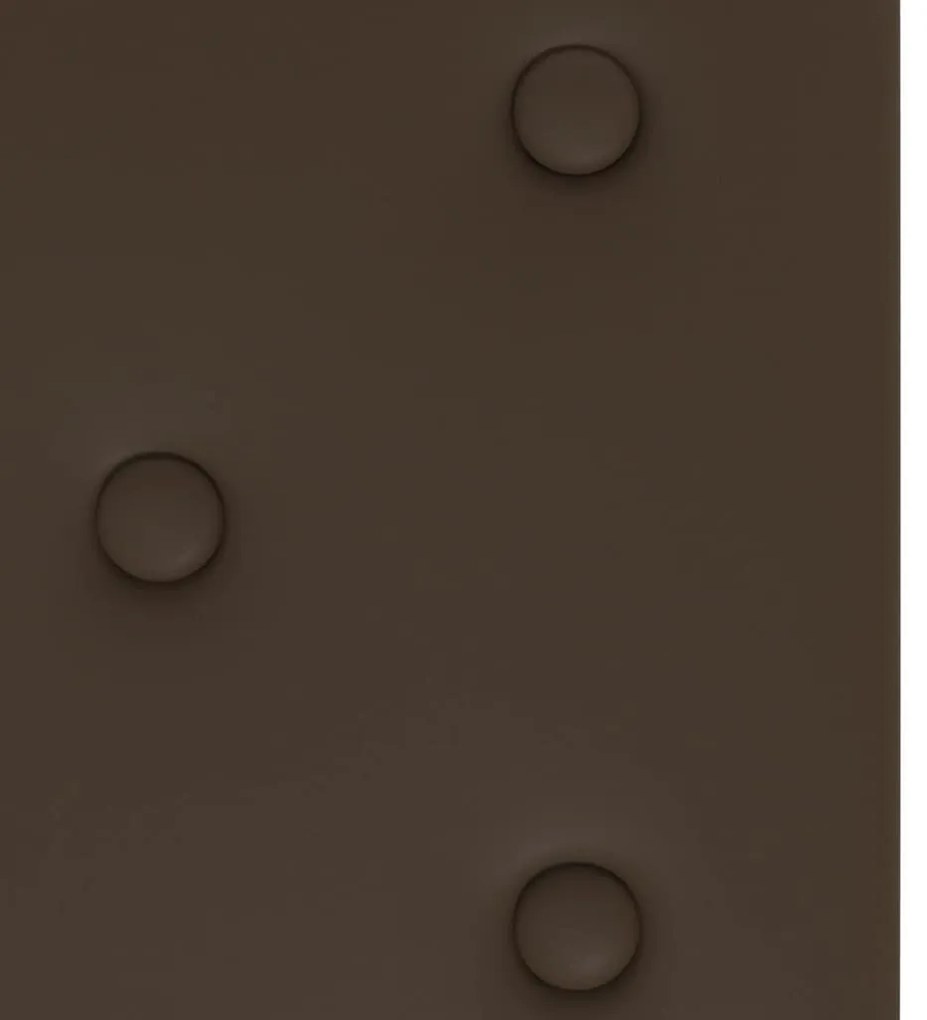 Painel parede 12 pcs 60x30 cm couro artificial 2,16 m² castanho