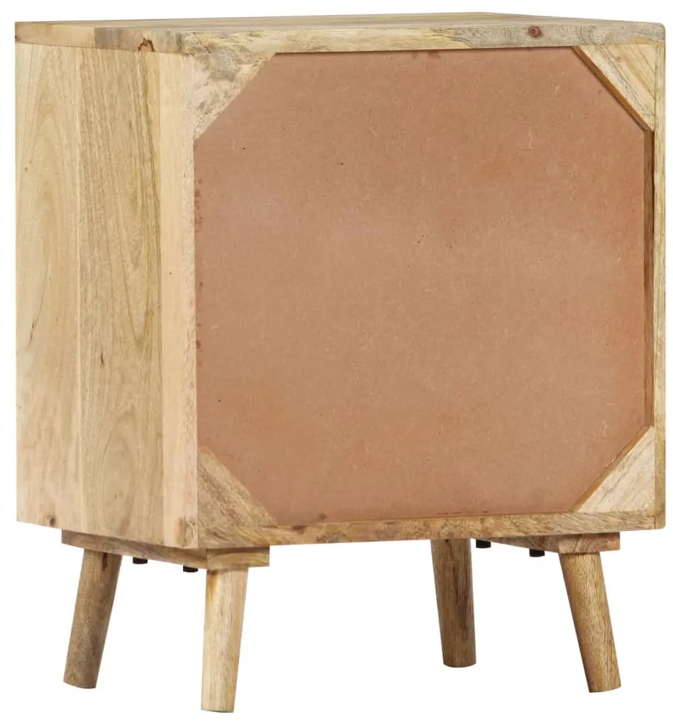 Mesa de cabeceira 40x30x50 cm madeira de mangueira maciça