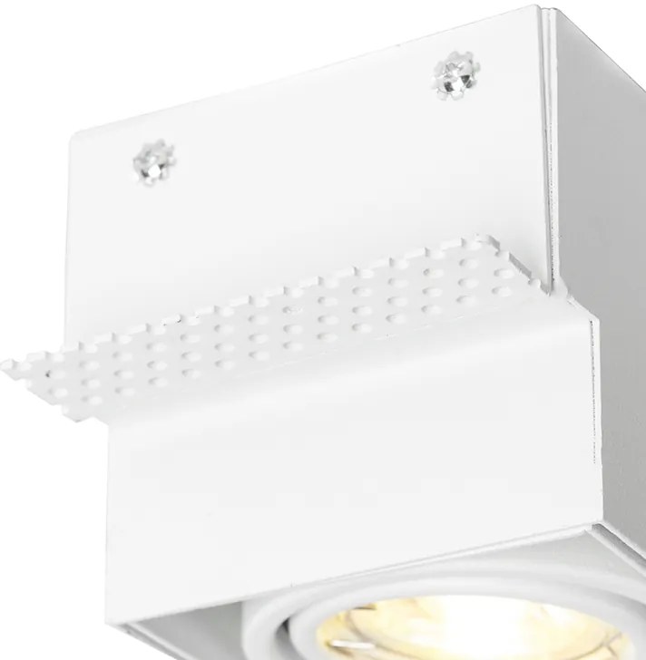 Foco embutido branco GU10 inclinável e rotativo sem moldura - Oneon Moderno