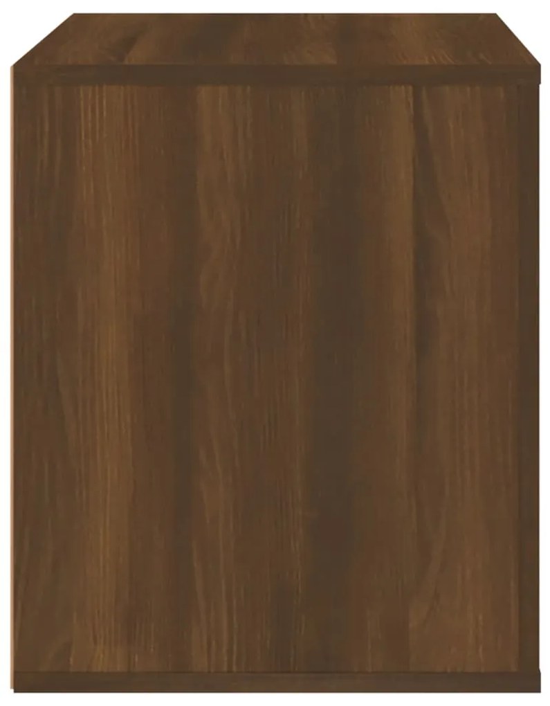 Mesa de cabeceira 50x39x47 cm cor carvalho castanho