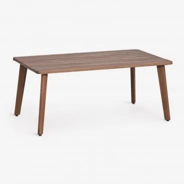 Mesa De Centro Retangular 90x50 Cm Em Madeira De Acácia Kaela Castanho-acácia Escuro - Sklum