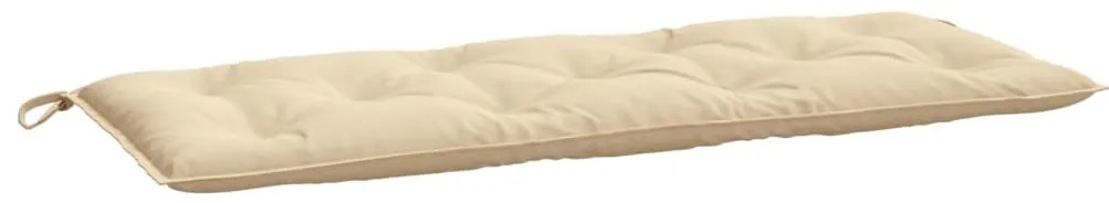 Almofadões banco jardim 2 pcs 120x50x7cm tecido oxford bege