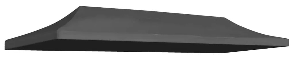 vidaXL Teto para tenda de festas 3x6 m antracite