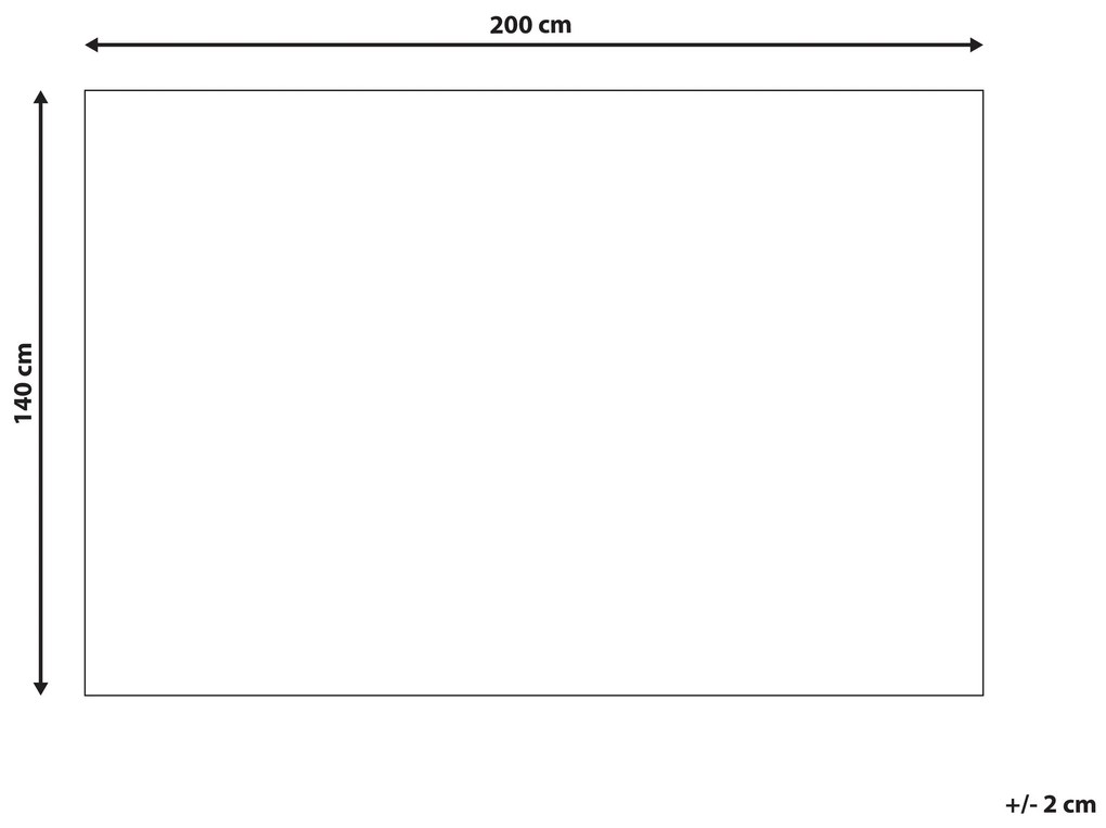 Tapete multicolor 140 x 200 cm KARABUK Beliani