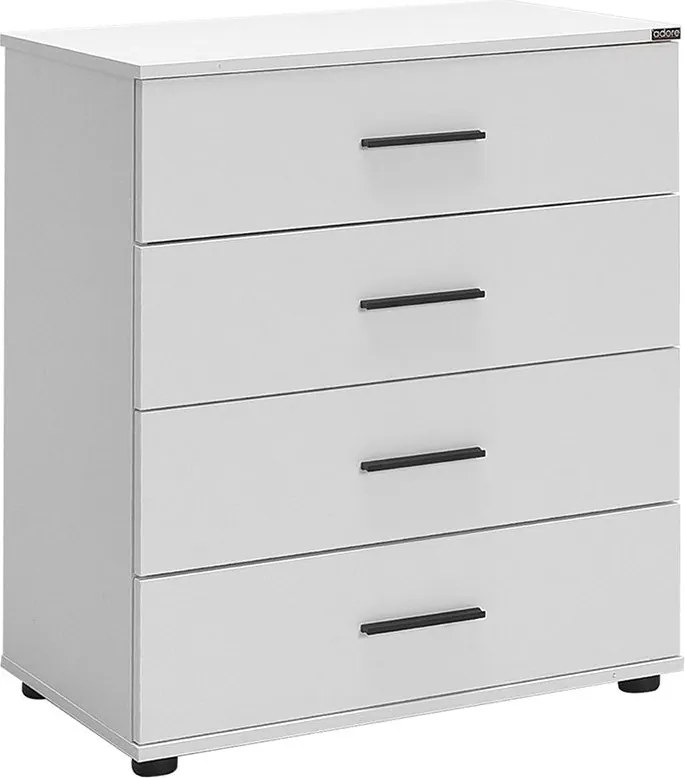 Cômoda "Elara" Moderna Branca - 65x78x41cm - Design Elegante para seu