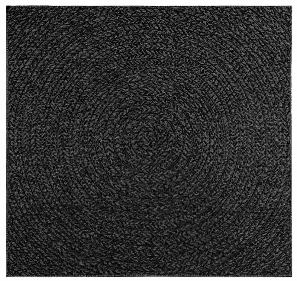 Tapete ZIZUR antracite 120x120 cm aspeto juta interior exterior