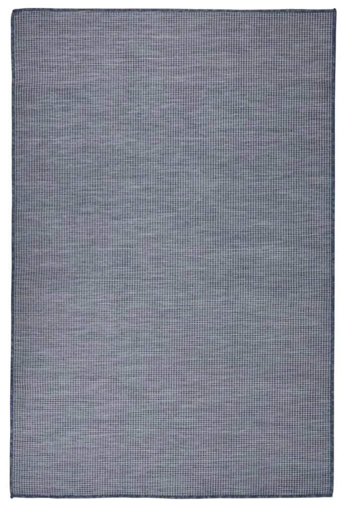 vidaXL Tapete de tecido plano para exterior 120x170 cm azul
