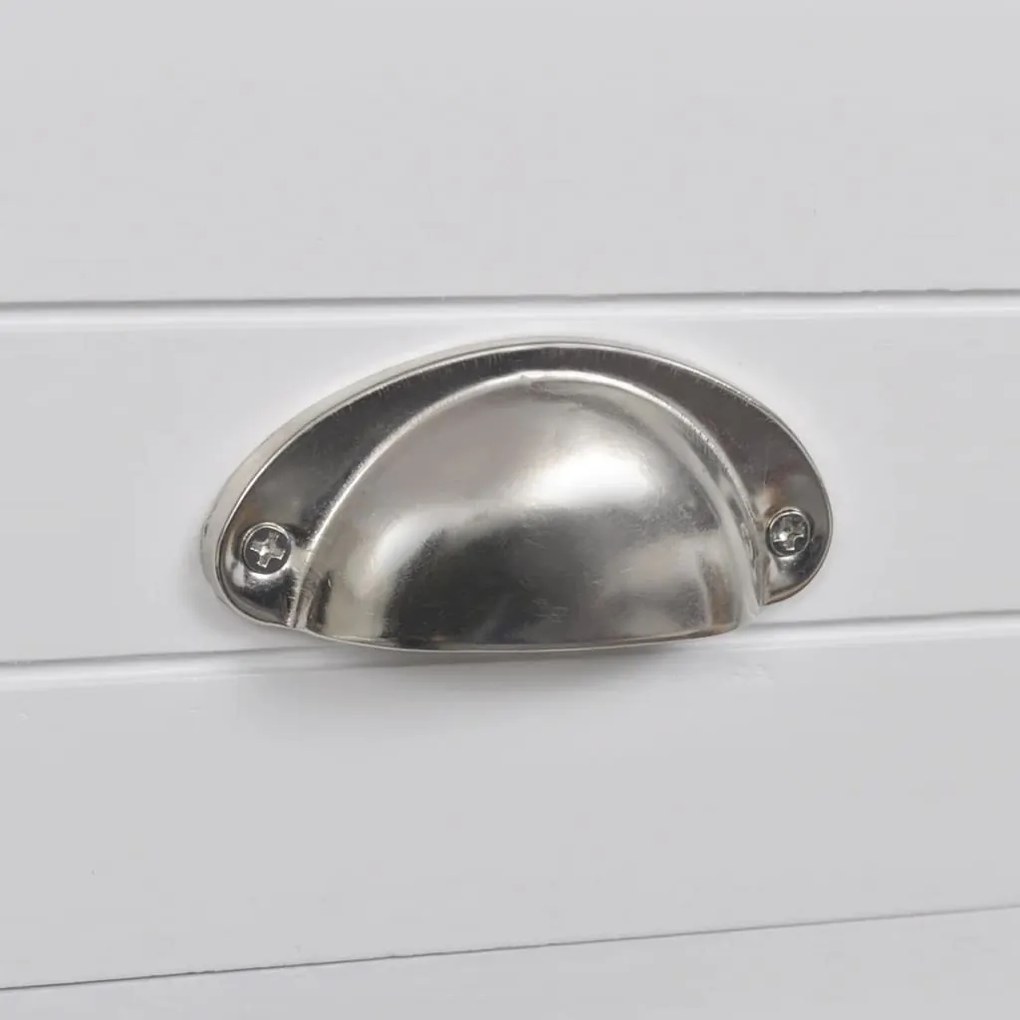 Mesa de cabeceira com 1 gaveta, branco
