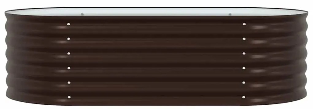 Canteiro Elevado de Jardim Marrom vidaXL 160x80x44 cm Aço Galvanizado