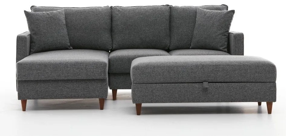 Sofá de Canto Eva – Cinza – 210x82x195 cm