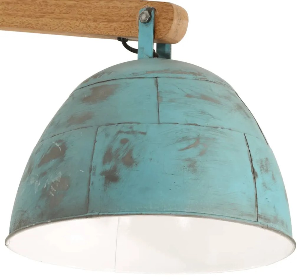 Candeeiro de teto 25 W 105x30x65-108 cm E27 azul desgastado