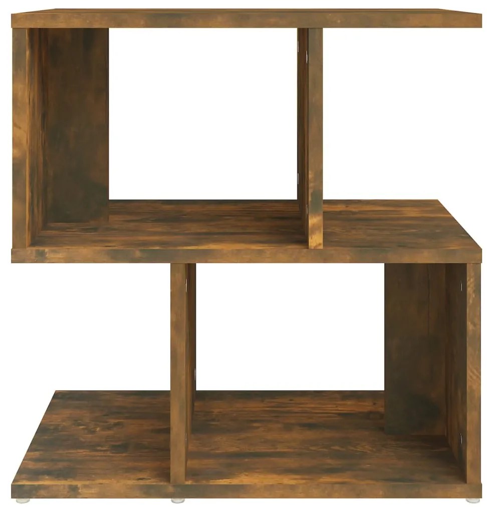 Mesa cabeceira 2pcs 50x30x51,5cm deriv. madeira carvalho fumado