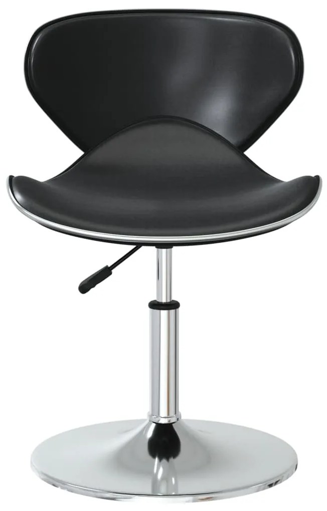 Cadeiras de jantar 4 pcs couro artificial preto