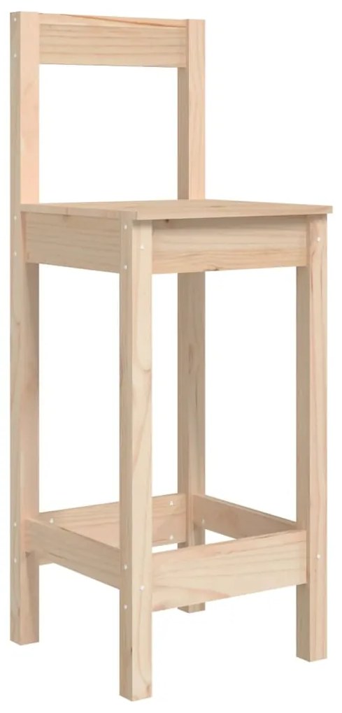 Cadeiras de bar 2 pcs 40x41,5x112 cm pinho maciço