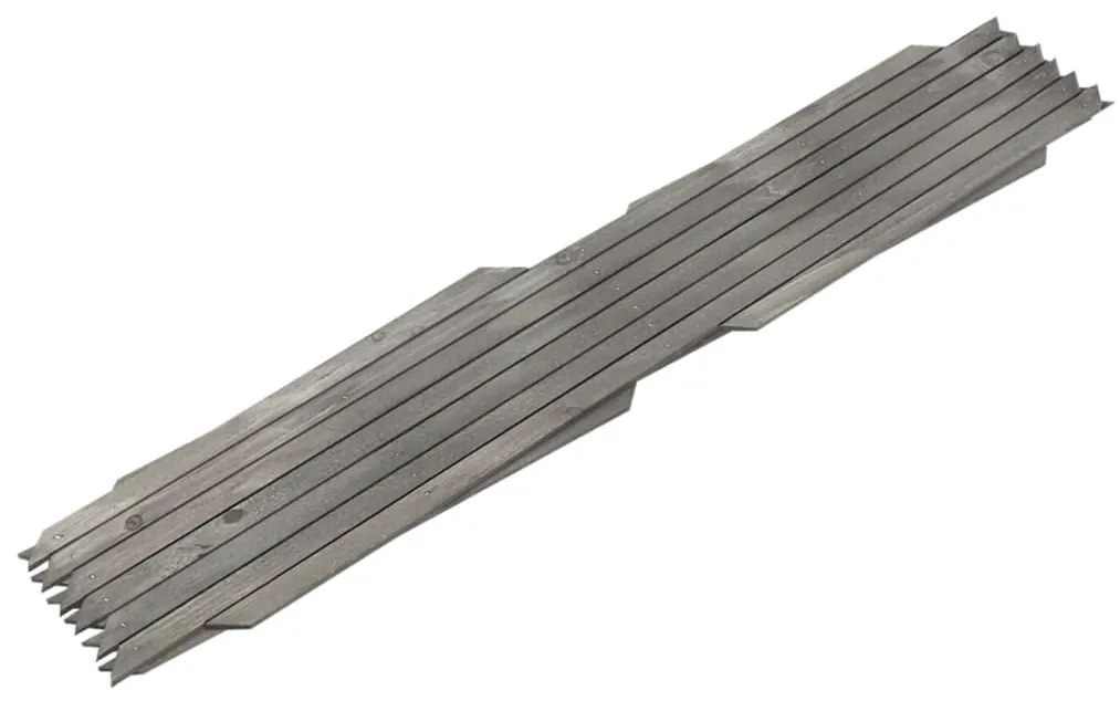 Cercas em treliça 5 pcs 180x60 cm abeto maciço cinzento