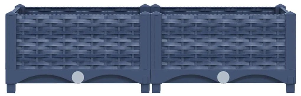 Canteiro elevado 80x40x23 cm polipropileno