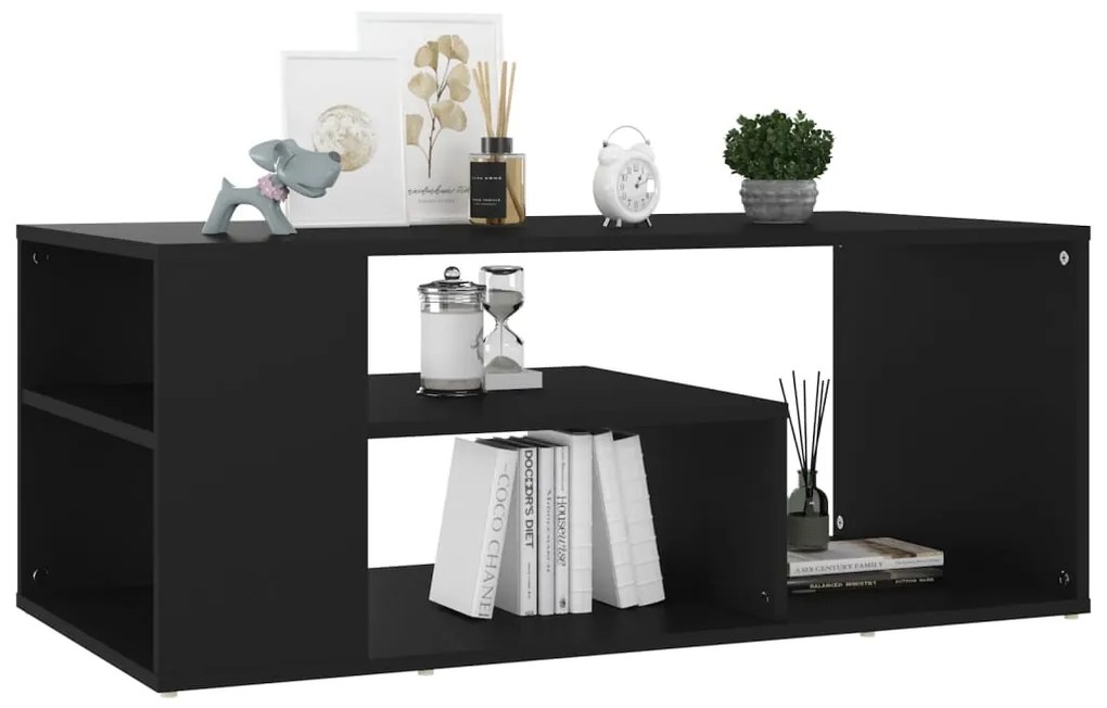 Mesa de centro 100x50x40 cm derivados de madeira preto