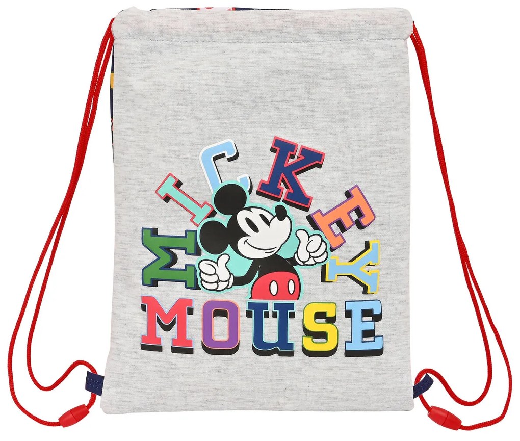 Saco Mochila com Cordas Mickey Mouse Clubhouse Only One Azul Marinho (26 X 34 X 1 cm)