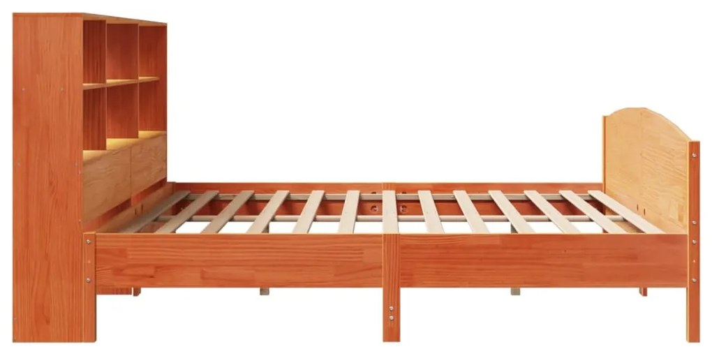 Cama com estante sem colchão 180x200 cm pinho maciço