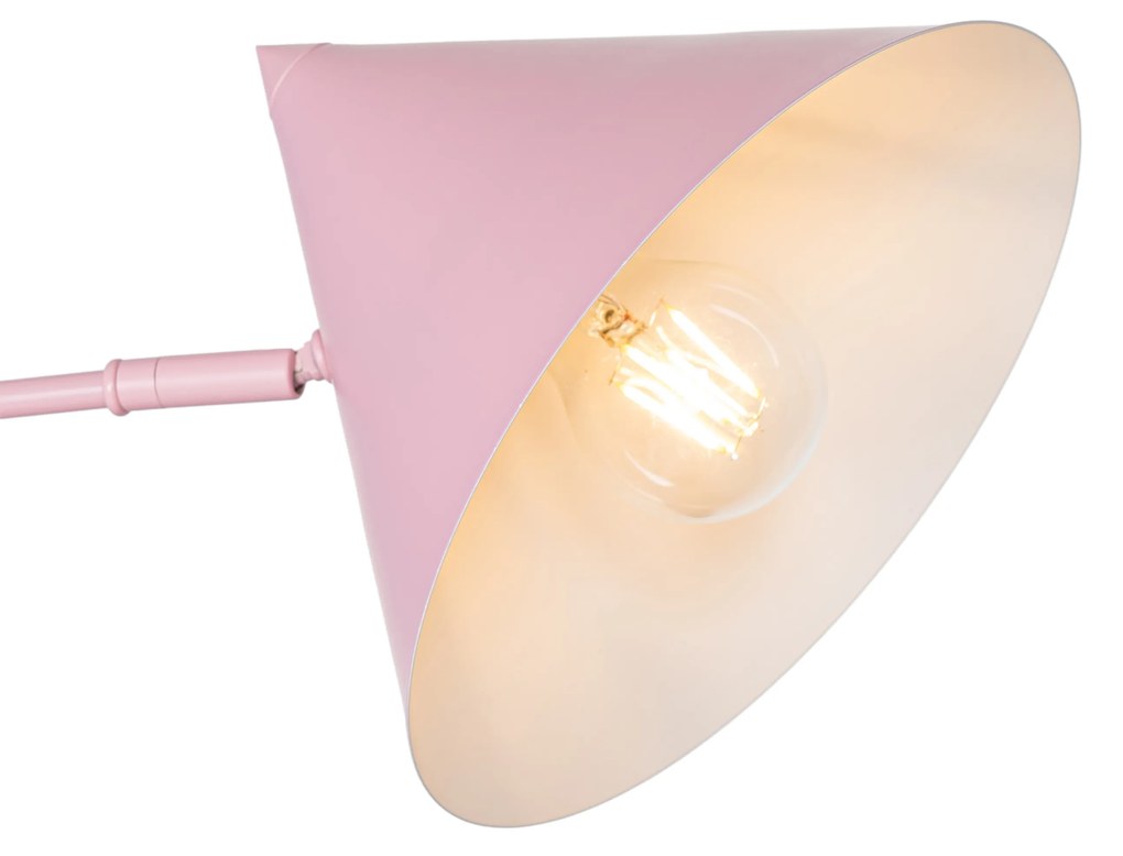 Candeeiro de parede design rosa ajustável - Triangolo Design