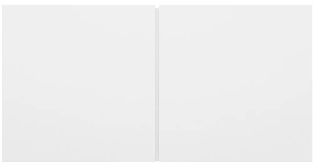 Móveis de TV para parede 2 pcs 60x30x30 cm branco
