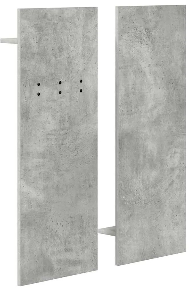 Cabideiro de Parede Cinza concreto 70 x 10 x 90 cm