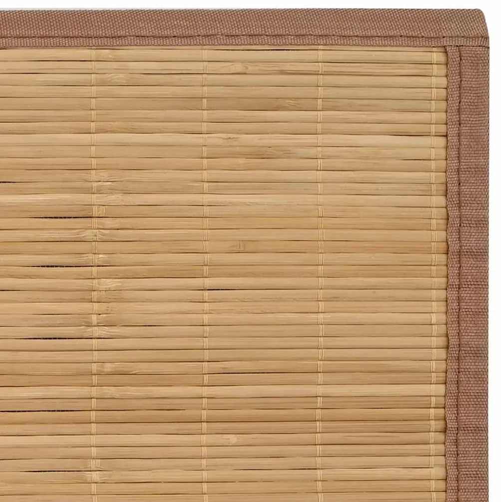 Tapete de bambu 160x230 cm castanho