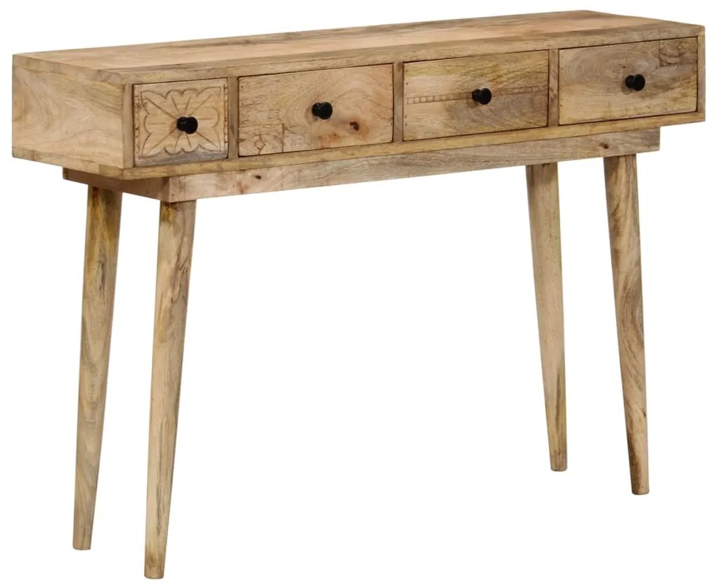 Mesa consola 110x30x75 cm madeira de mangueira maciça