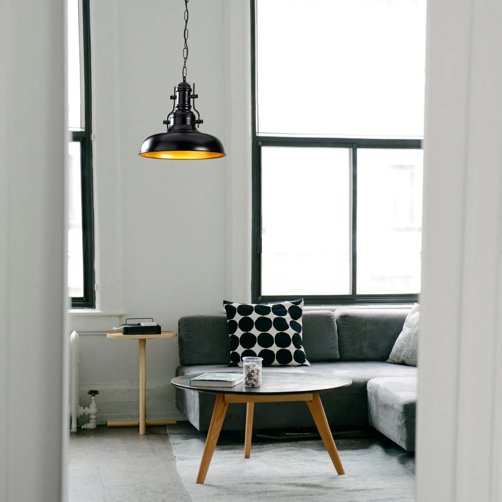 Chandelier Berceste – Preto – 32 x 32 cm