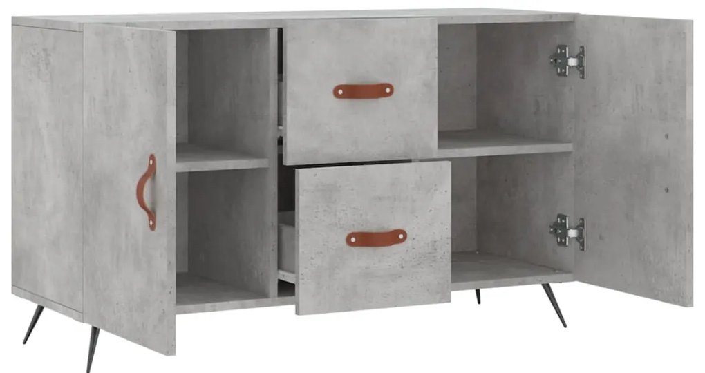 Aparador 100x36x60 cm derivados de madeira cinzento cimento