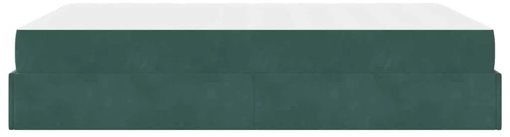 Estrutura da Cama Outros Verde-escuro 140 x 200 cm Veludo