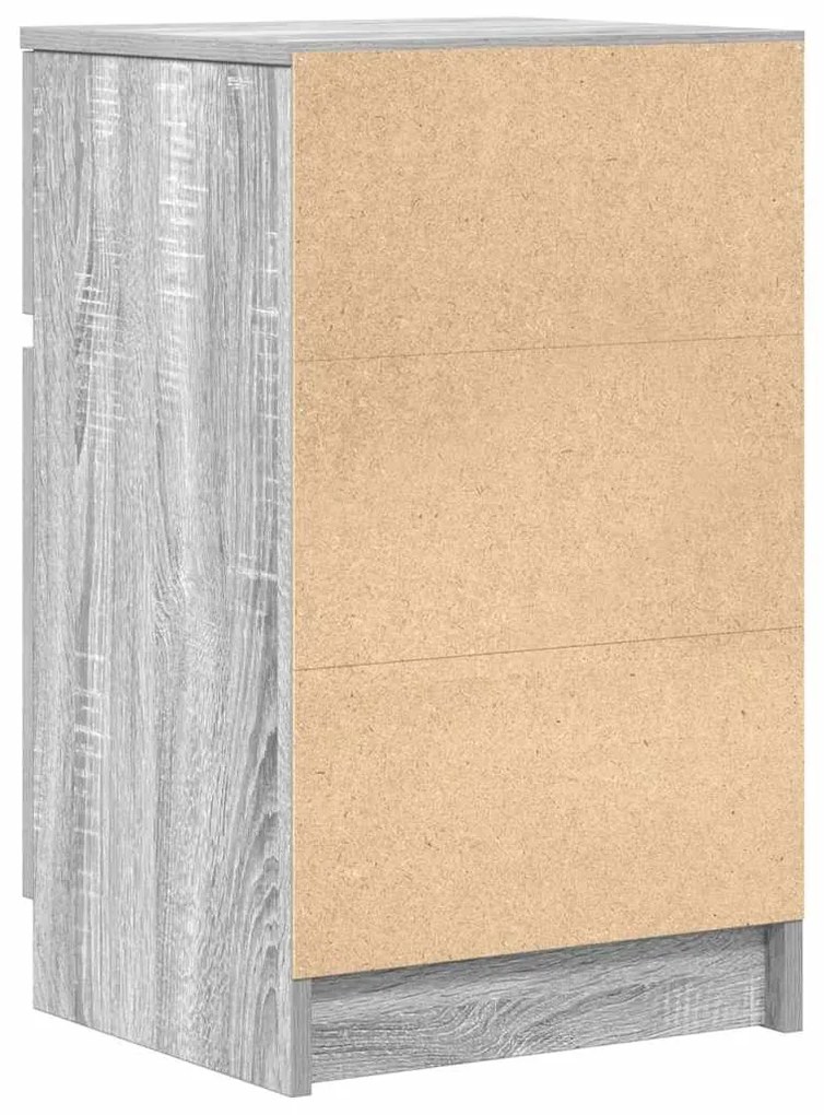 Mesa de cabeceira 2 pcs derivados de madeira cinzento sonoma