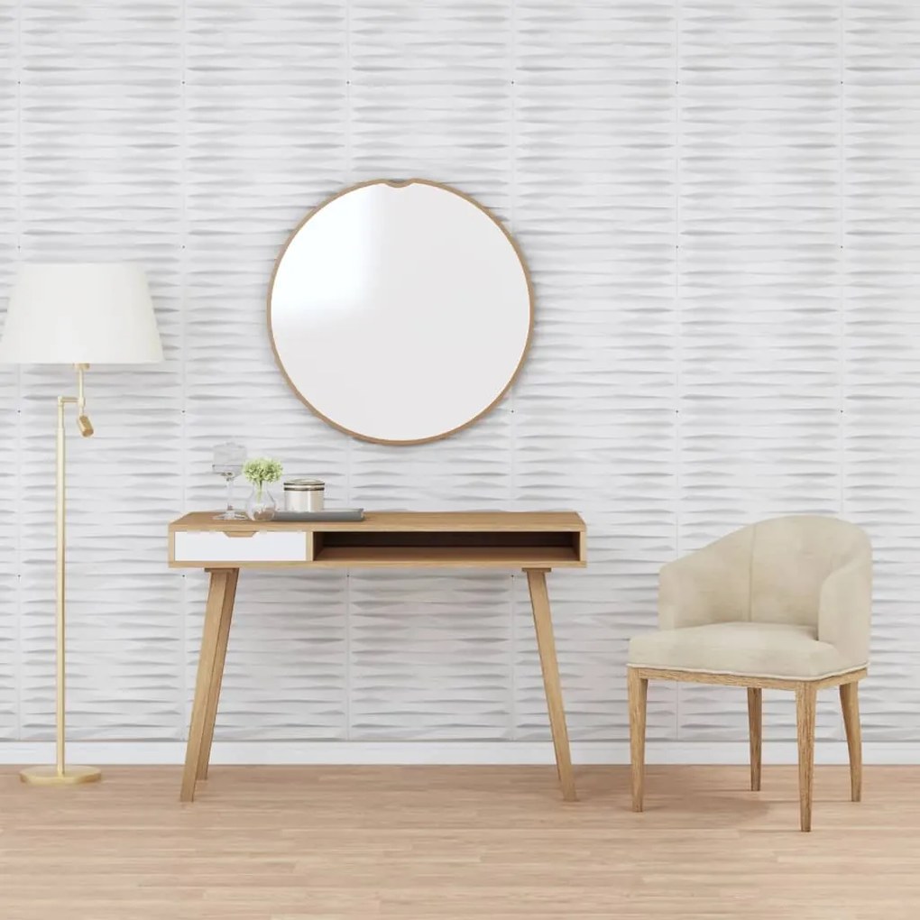 Painéis de parede 12 pcs 50x50 cm 3m² XPS pedra branco