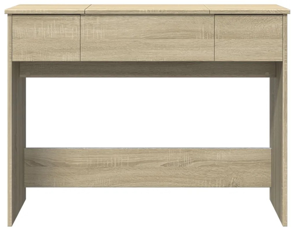 Toucador com espelho 100x45x76 cm cor carvalho sonoma